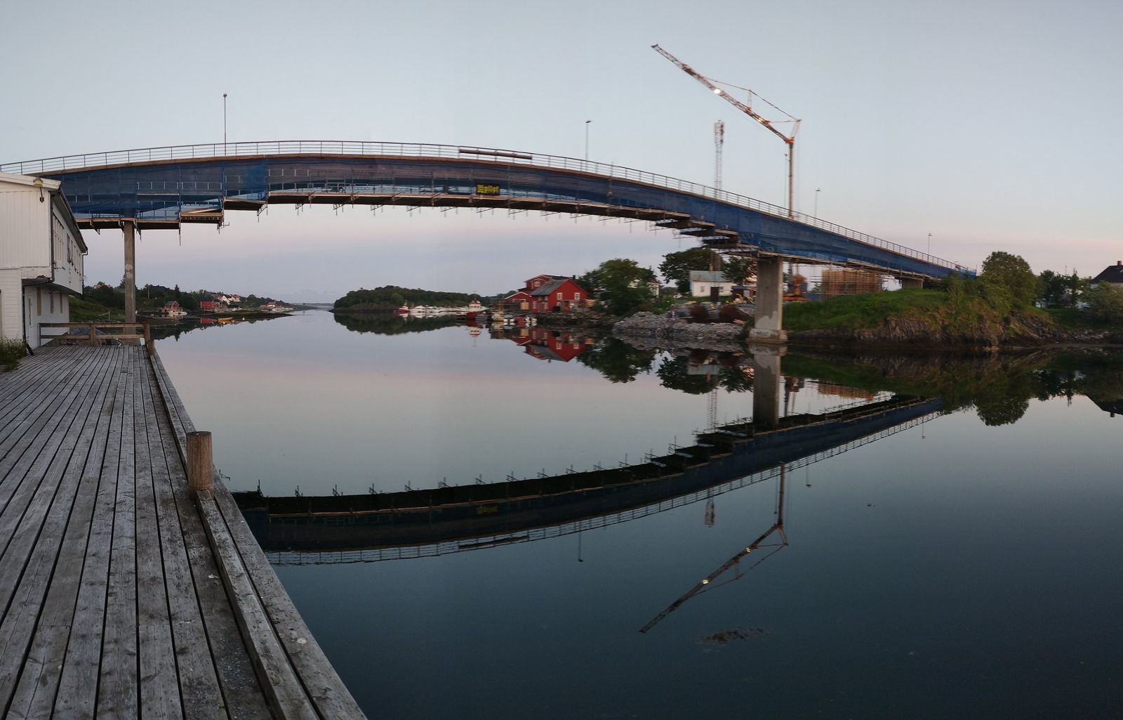 Ponte di Herøysund in costruzione, Norvegia